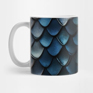 Blue Dragon Scales - Pattern Design Mug
